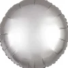 Ballon Hélium Rond Satiné Argent