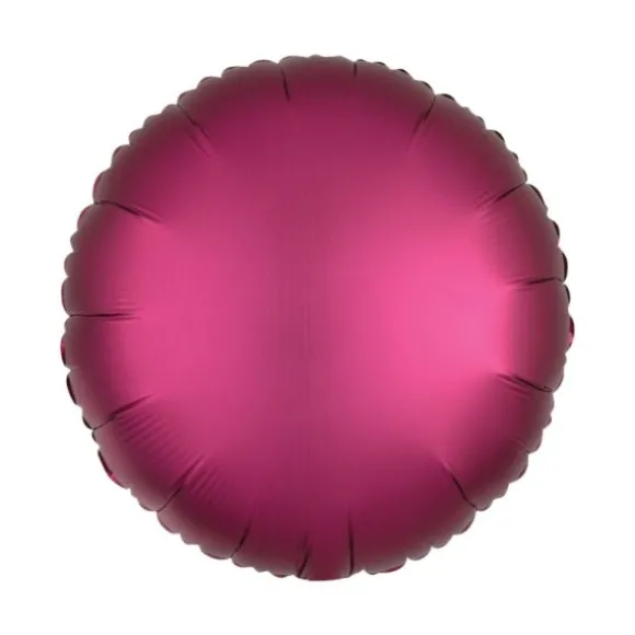 Ballon Hélium Rond Satiné - Pomegranate