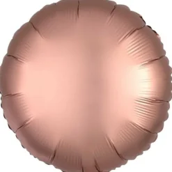 Ballon Hélium Rond Satiné Rose Cuivré