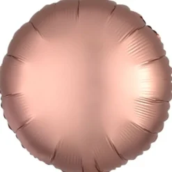 Ballon Hélium Rond Satiné - Rose Gold