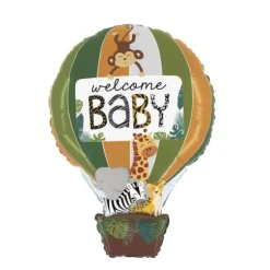 Ballon  Montgolfière Welcome Baby Jungle