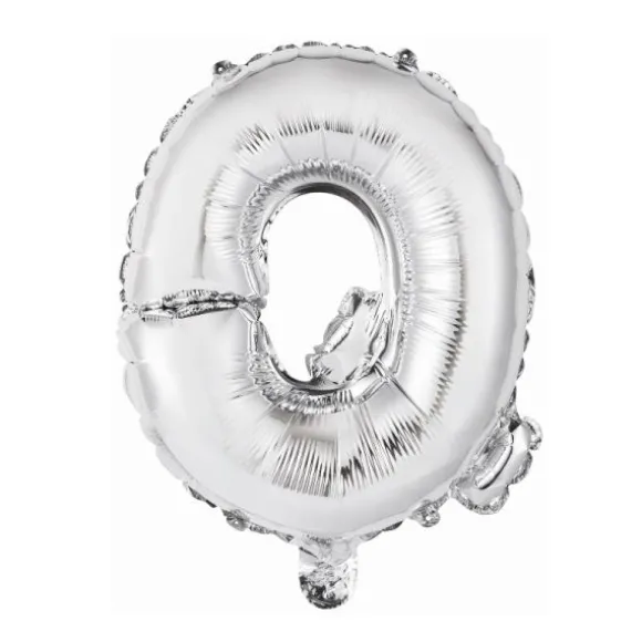 Ballon Métallique à Air - Argent - 40 à 45 cm - Chiffre au Choix