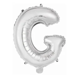 Ballon Métallique à Air - Argent - 40 à 45 cm - Chiffre au Choix