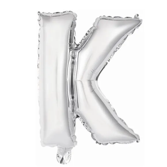 Ballon Métallique à Air - Argent - 40 à 45 cm - Chiffre au Choix