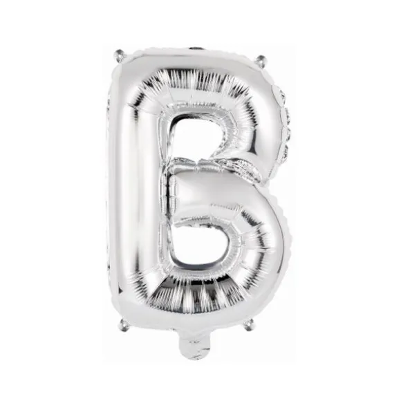 Ballon Métallique à Air - Argent - 40 à 45 cm - Chiffre au Choix