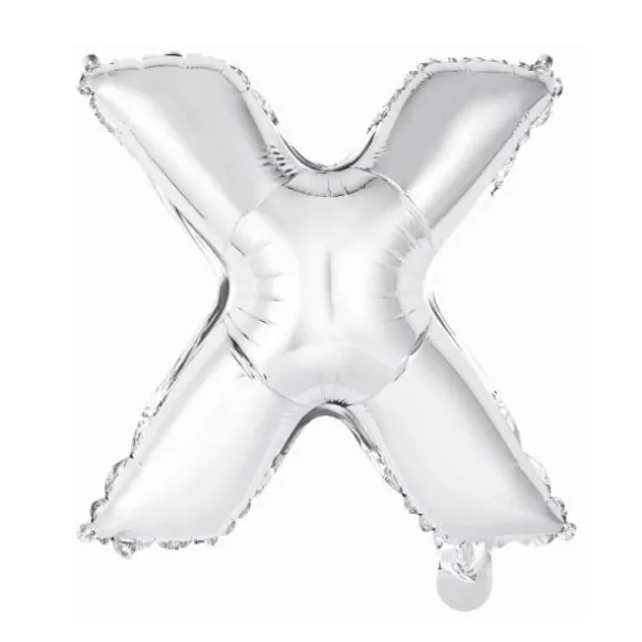 Ballon Métallique à Air - Argent - 40 à 45 cm - Chiffre au Choix