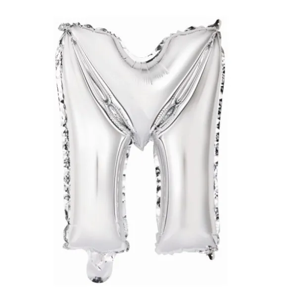 Ballon Métallique à Air - Argent - 40 à 45 cm - Chiffre au Choix