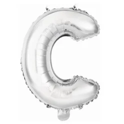 Ballon Métallique à Air - Argent - 40 à 45 cm - Chiffre au Choix