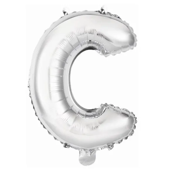 Ballon Métallique à Air - Argent - 40 à 45 cm - Chiffre au Choix