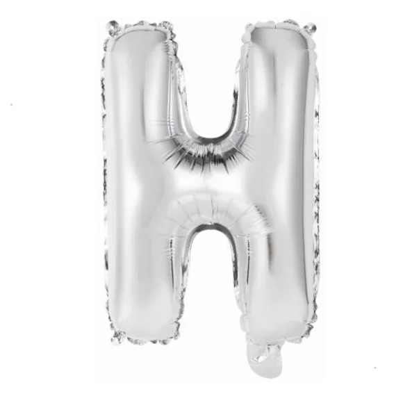 Ballon Métallique à Air - Argent - 40 à 45 cm - Chiffre au Choix