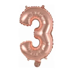 Ballon Métallique à Air - Argent - 40 à 45 cm - Chiffre au Choix