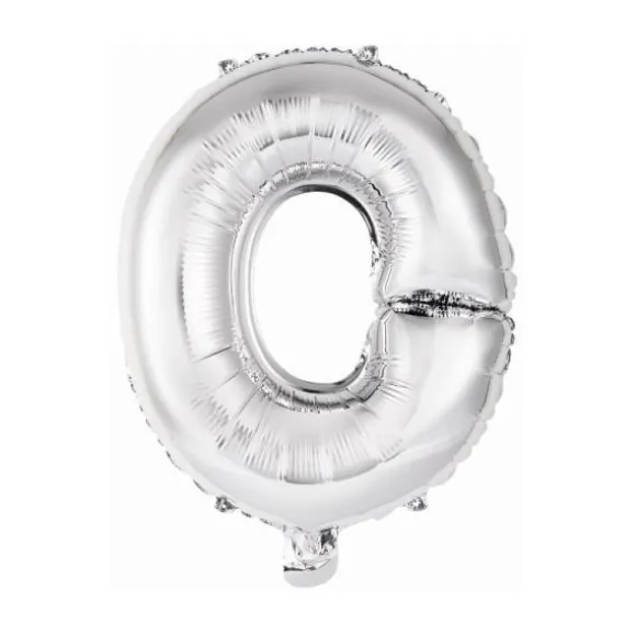 Ballon Métallique à Air - Argent - 40 à 45 cm - Chiffre au Choix