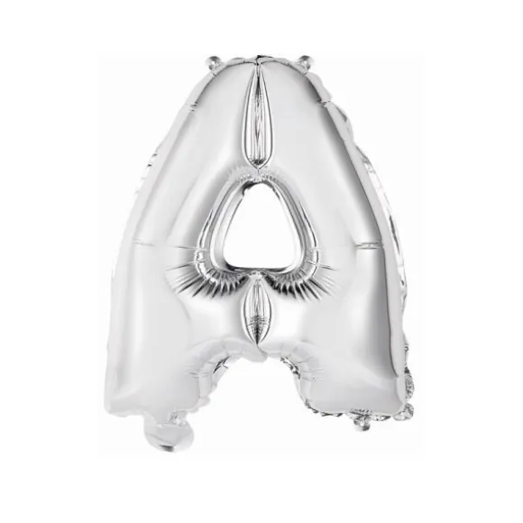 Ballon Métallique à Air - Argent - 40 à 45 cm - Chiffre au Choix