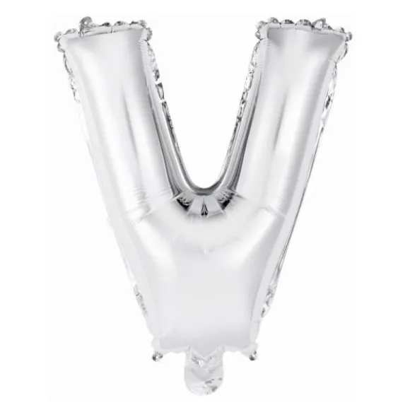 Ballon Métallique à Air - Argent - 40 à 45 cm - Chiffre au Choix