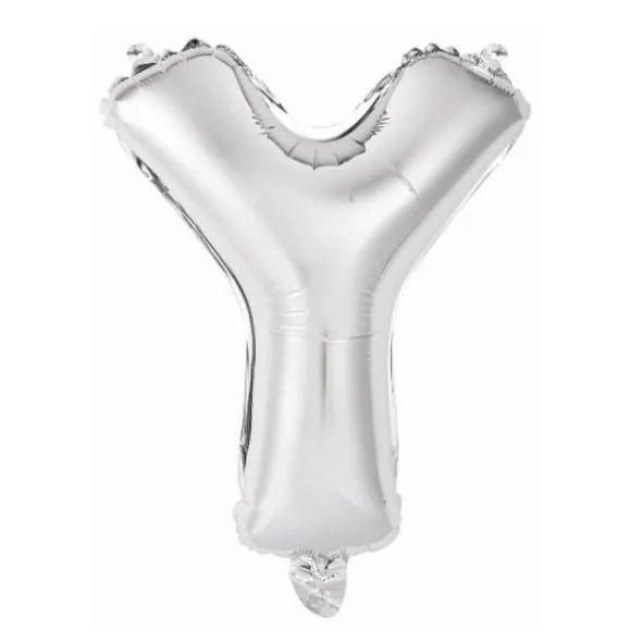 Ballon Métallique à Air - Argent - 40 à 45 cm - Chiffre au Choix