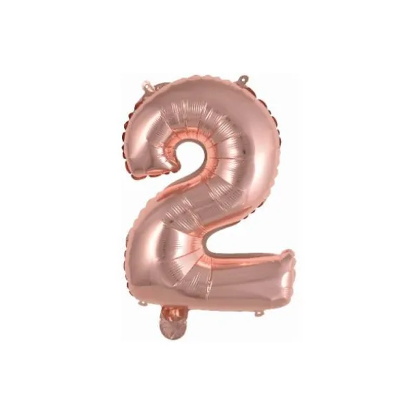Ballon Métallique à Air - Argent - 40 à 45 cm - Chiffre au Choix