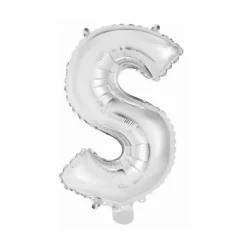 Ballon Métallique à Air - Argent - 40 à 45 cm - Chiffre au Choix