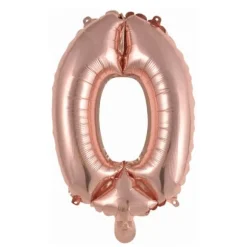Ballon Métallique à Air - Or - 40 à 45 cm - Chiffre au Choix