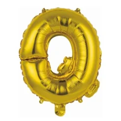 Ballon Métallique à Air - Or - 40 à 45 cm - Chiffre au Choix