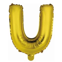 Ballon Métallique à Air - Or - 40 à 45 cm - Chiffre au Choix