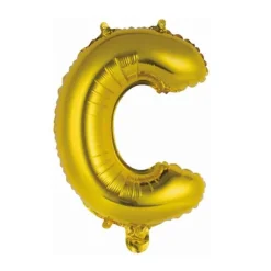 Ballon Métallique à Air - Or - 40 à 45 cm - Chiffre au Choix