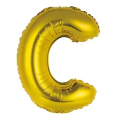 Ballon Métallique à Air - Or - 36 cm - Lettre au Choix