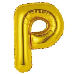 Ballon Métallique à Air - Or - 36 cm - Lettre au Choix