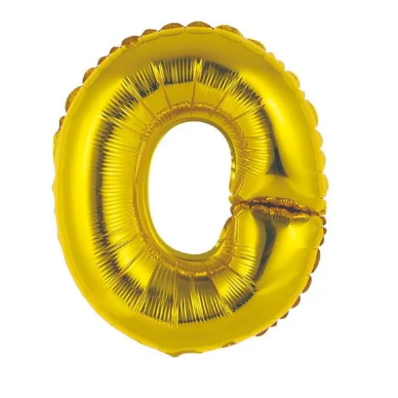 Ballon Métallique à Air - Or - 36 cm - Lettre au Choix