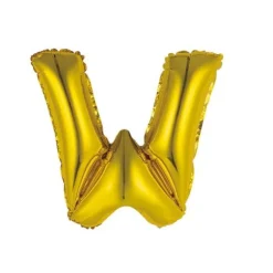 Ballon Métallique à Air - Or - 36 cm - Lettre au Choix
