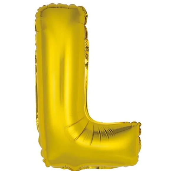 Ballon Métallique à Air - Or - 36 cm - Lettre au Choix