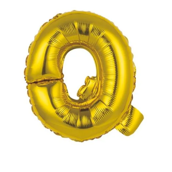 Ballon Métallique à Air - Or - 36 cm - Lettre au Choix