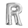 Ballon métallique argenté - Lettre "R"