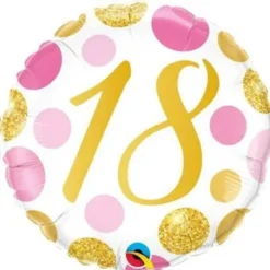 Ballon métallisé 46 cm ⌀ - 18 ans