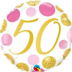 Ballon métallisé 46 cm ⌀ - 50 ans