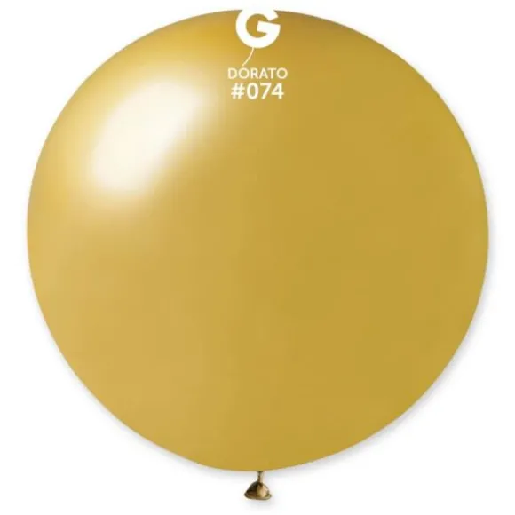 1 Ballon Métallisé XL - Couleur Doré