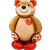 Ballon Ourson Cœur Airloonz™ - 120 cm