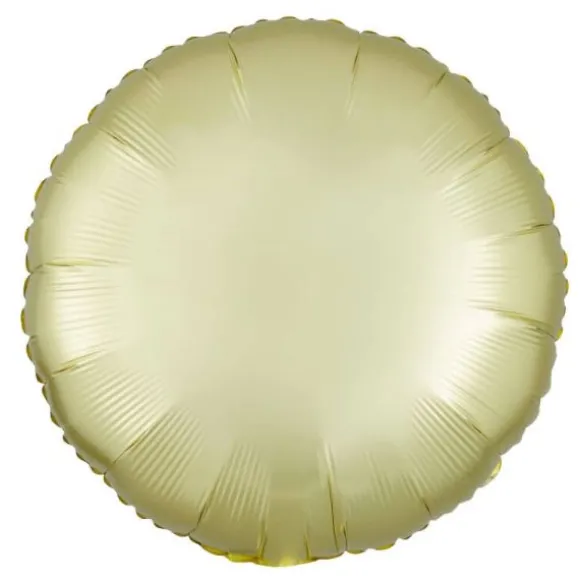 1 Ballon Rond Pastel - Jaune