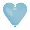 5 Ballons Cœur - 30 cm - Couleur BB Bleu