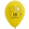 Ballons de Baudruche Anniversaire 18 ans Multicolore