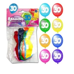 Ballons de Baudruche Anniversaire 30 ans