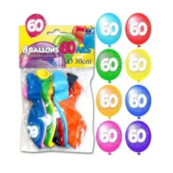 Ballons de Baudruche Anniversaire 60 ans