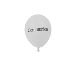 8 Ballons de Baudruche Blanc - Communion