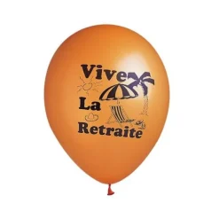 10 Ballons de Baudruche Bonne Retraite