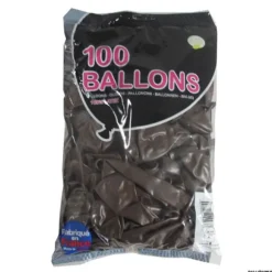 100 Ballons de Baudruche couleur Chocolat