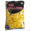 100 Ballons de Baudruche couleur Jaune