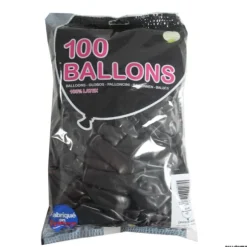 100 Ballons de Baudruche couleur noire