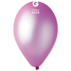 10 Ballons de baudruche fluorescents Violet - 30 cm