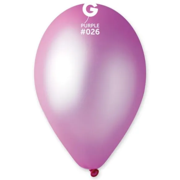 10 Ballons de baudruche fluorescents Violet - 30 cm