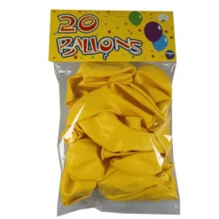 20 Ballons de Baudruche Jaune