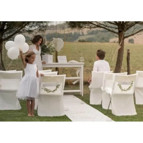8 Ballons de Baudruche "Just Married" - Or